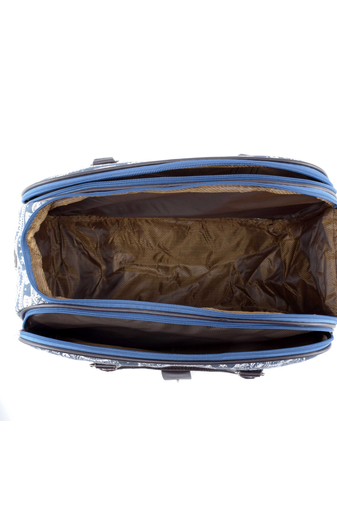 BONLUO modrá cestovná taška z imitácie kože so vzorom slona Wizzair Veľkosť (42 cm)