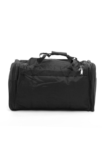 Stredná čierna cestovná taška z polyesteru, veľkosť (65 x 33 x 28 cm)
