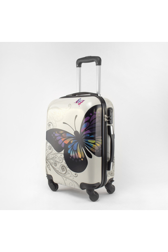 Ormi biely palubný kufor model Motýľ, veľkosť (55x40x23cm)