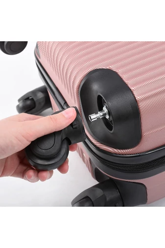 Bonluo Rosegold Bezplatný Palubný Kufor veľkosti  Wizzair (40x30x20cm)