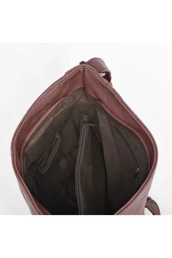 Sivá dámska crossbody kabelka z umelej kože