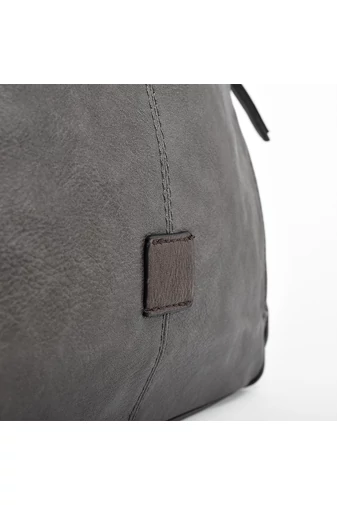 Sivá dámska crossbody kabelka z umelej kože