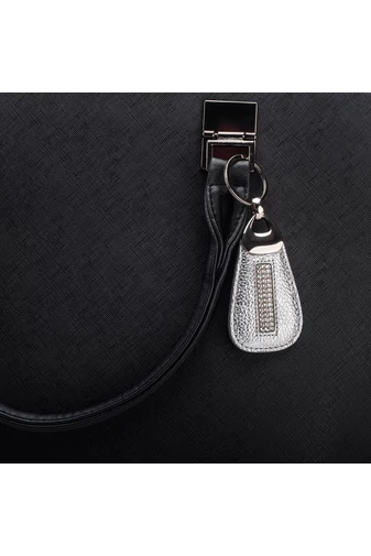 Lewitzky čierna kľúčenka s kryštálmi Swarovski
