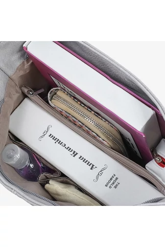 Čierna dámska crossbody kabelka Bonluo z PU kože 29*24*9cm