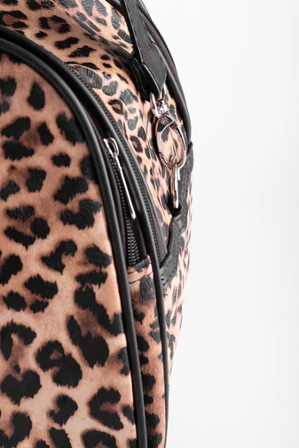 BONLUO veľká cestovná taška so vzorom leopard (47*34*25 cm)