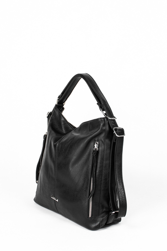 Silvia Rosa čierna taška a batoh z eko kože