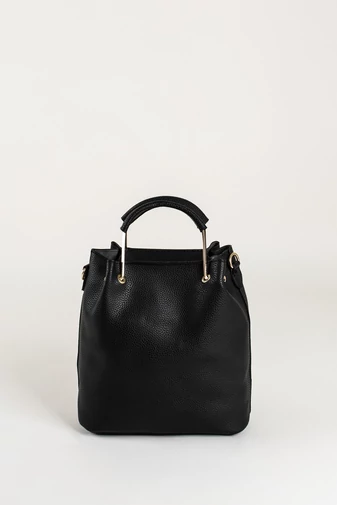 R&J čierna dámska crossbody kabelka z umelej kože