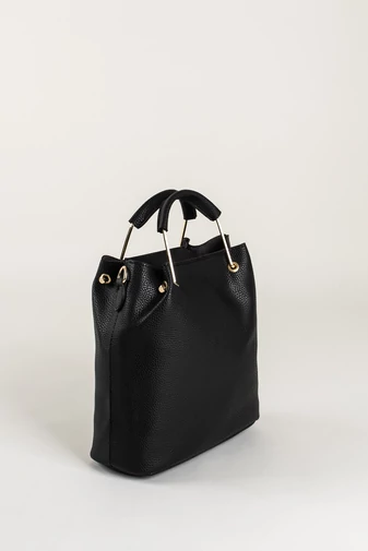 R&J čierna dámska crossbody kabelka z umelej kože