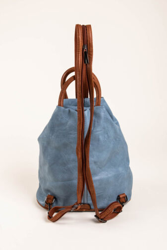 JGL Dámsky štýlový svetlomodrý ruksak z umelej kože