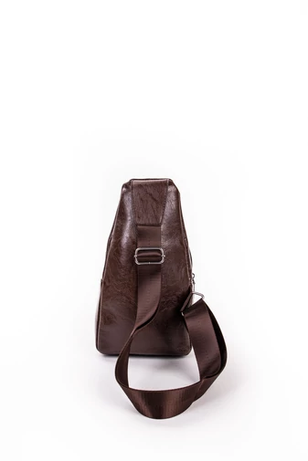 Crossbody kabelka a ruksak Venti z hnedej koženky