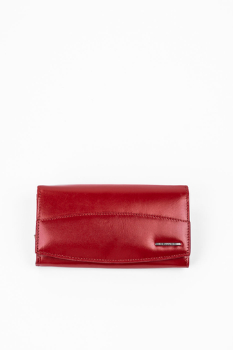 Bellugio tmavo-červená peňaženka z pravej kože, strednej veľkosti