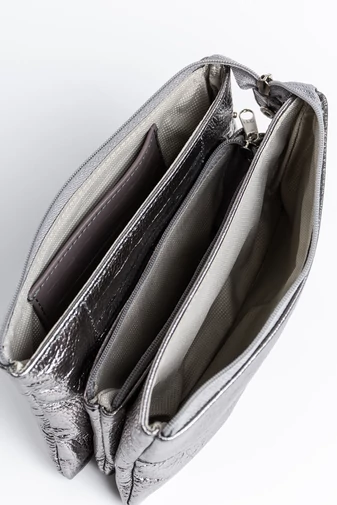 Červená peňaženka Lewitzky z pravej kože s kamienkami Swarovski