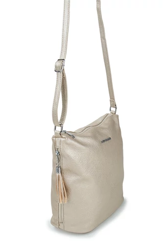 Monica & Co Zlatá Crossbody kabelka so strapcami