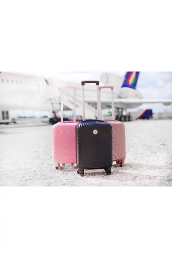 Príručná batožina zlato-ružová Bonluo wizzair kufor (40x30x20 cm)