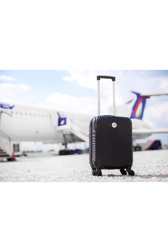 Strieborná príručná batožina, wizzair kufor (40x30x20 cm)