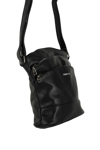 ROMINA &CO čierna crossbody kabelka z umelej kože