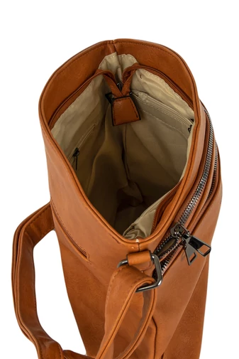 ROMINA &CO čierna crossbody kabelka z umelej kože