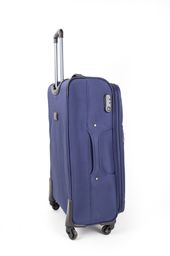 Besty Sada modrých kufrov textilný, s rozšíriteľným priestorom