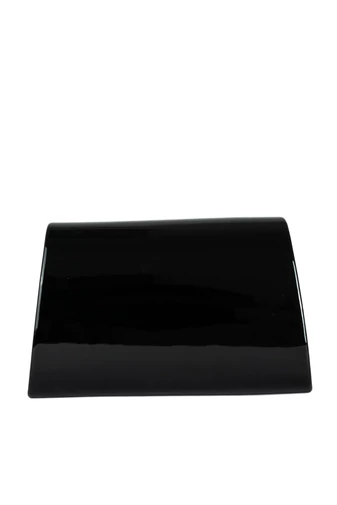 Prestige elegantná čierna taška cez rameno s patentom, rozmery 24 cm x 15 cm x 5 cm