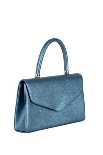 D.D.DAS Elegantná modrá kabelka z imitácie kože, Rozmery 27,5* 18*3,5 cm