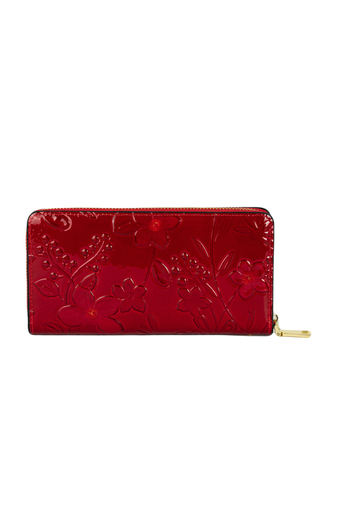 FUERDANNI červená dámska ekokožená peňaženka so vzorom