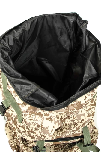 Veľký vojenský kamuflážový batoh v béžovej farbe (70x40x43)