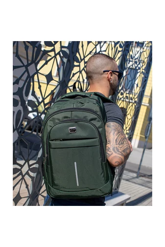 BONLUO zelený batoh s priestorom pre notebook (49*31*20CM)
