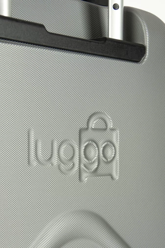 Luggo strieborný malý Plastový Kufor 55x35x22cm