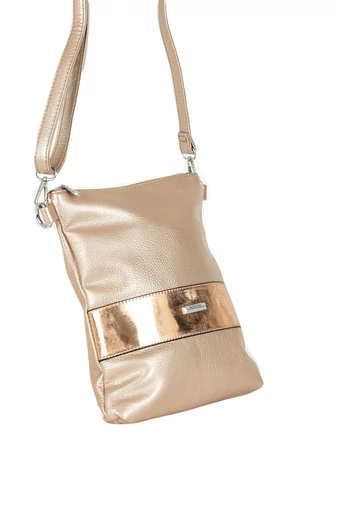 Silvia Rosa svetlozlatá crossbody kabelka z Eko kože