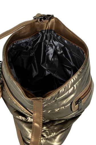 D.D.DAS sivá vodeodolná PVC crossbody taška