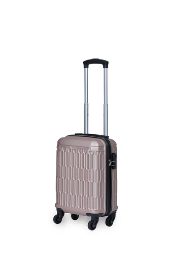Luggo pevný kufor, vo farbe zlato-ružový, WIZZAIR 40X30X20cm