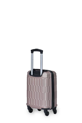 Luggo pevný kufor, vo farbe zlato-ružový, WIZZAIR 40X30X20cm