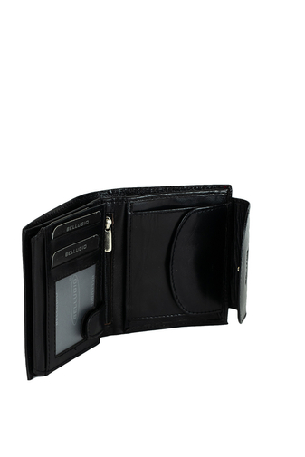 Bellugio čierna pánska peňaženka z pravej kože