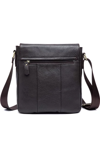 Pánska hnedá crossbody taška z pravej kože Prémiová kvalita Veľkosť (28*22*6cm) Bonluo