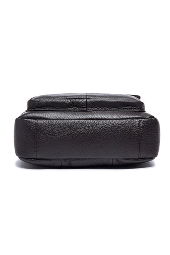 Pánska hnedá crossbody taška z pravej kože Prémiová kvalita Veľkosť (28*22*6cm) Bonluo