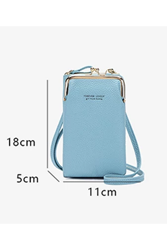 Bonluo malá čierna kabelka typu peňaženky z imitácie kože veľkosť 18 * 11 * 5 cm