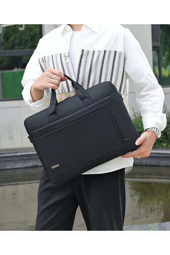 Čierna taška na notebook Bonluo, maximálna veľkosť 14 palcov, vyrobená z vodeodolného materiálu