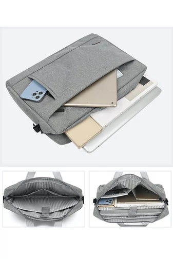 Čierna taška na notebook Bonluo, maximálna veľkosť 14 palcov, vyrobená z vodeodolného materiálu