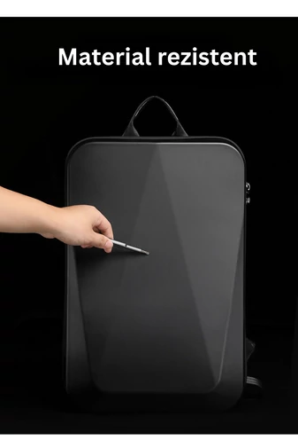 Bonluo Čierny Batoh Business Class Gold v štýle kufra, prémiovo kvalitný pevný materiál s TSA kódom, Veľkosť (47x30x8cm)
