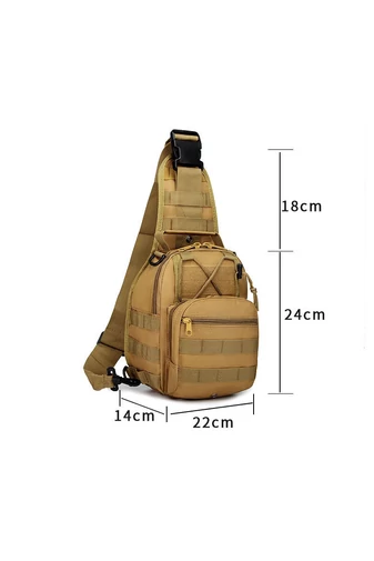 Bonluo čierny pánsky batoh/ crossbody taška  z pevného materiálu (24x22x14cm)