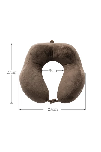 Bonluo tmavomodrý vankúš na krk vyrobený z mäkkého materiálu 28x28cm