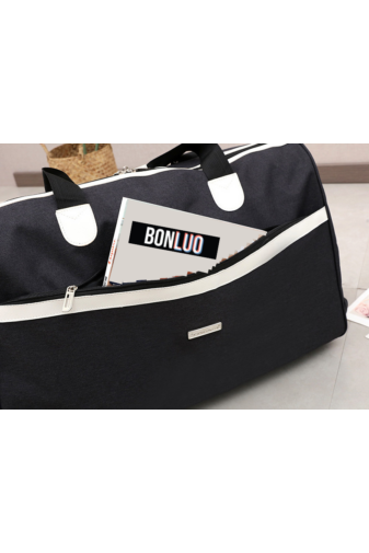 Bonluo bordová cestovná taška v štýle kufra, vodotesný materiál (65x35x25)