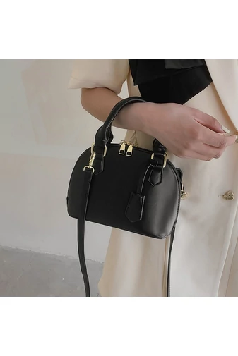 Bonluo elegantná čierna mini kabelka/crossbody kabelka z ekokože