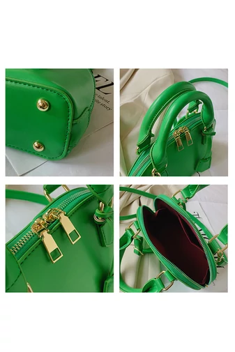 Bonluo elegantná čierna mini kabelka/crossbody kabelka z ekokože