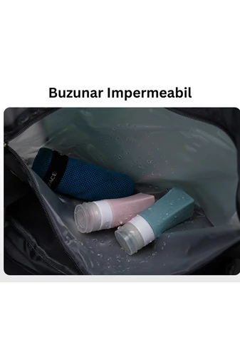 Bonluo čierna športová taška s motívom slonov vyrobená z vodeodolného materiálu,  Wizzair Veľkosť (40*30*20cm)