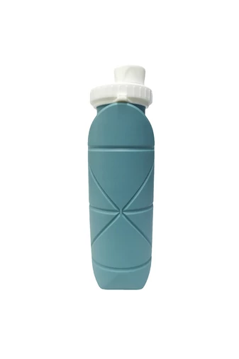 silikónová skladacia modrá fľaša na vodu BPA Free, Bonluo