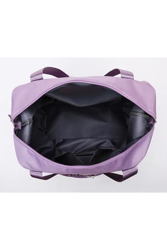 Bonluo Čierna Rozšíriteľná cestovná taška s vyšívaným vzorom Veľkosťou Wizzair (40*30*20 cm)