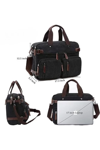 Bonluo Čierny multifunkčný batoh 3v1 Premium Quality Veľkosť 32*44*13cm
