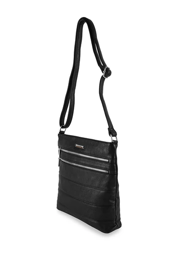 Silvia Rosa čierna crossbody kabelka Veľkosť (28x28x7cm)