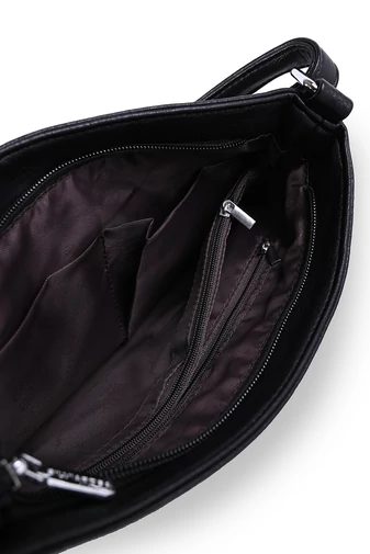 Silvia Rosa čierna crossbody kabelka Veľkosť (28x28x7cm)